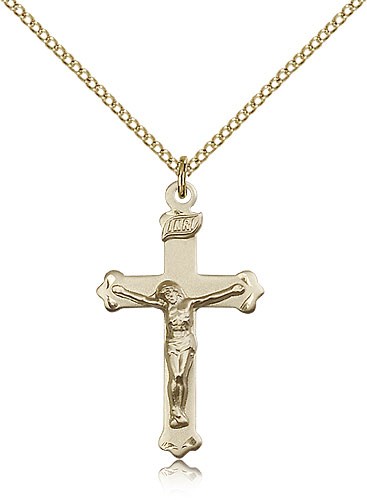 Crucifix Pendant, Gold Filled - Gold-tone