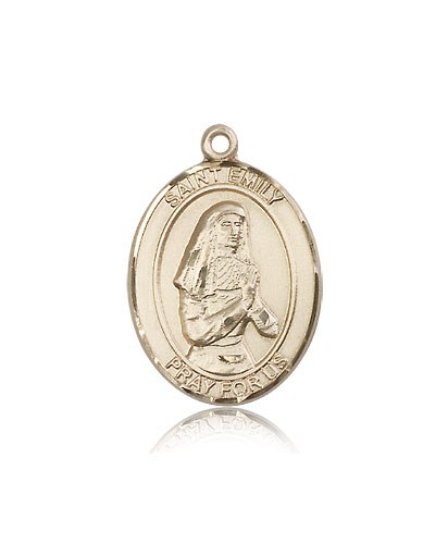 St. Emily De Vialar Medal, 14 Karat Gold, Large - 14 KT Yellow Gold