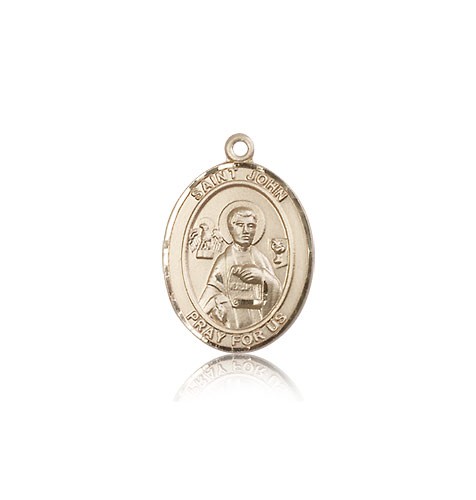 St. John the Apostle Medal, 14 Karat Gold, Medium - 14 KT Yellow Gold