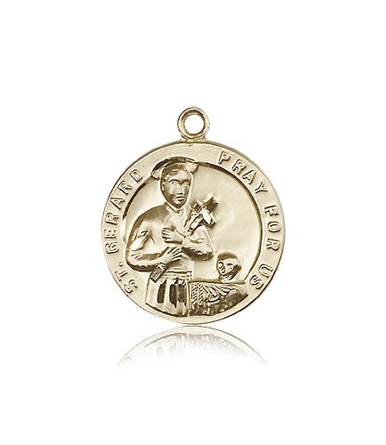 St. Gerard Medal, 14 Karat Gold - 14 KT Yellow Gold