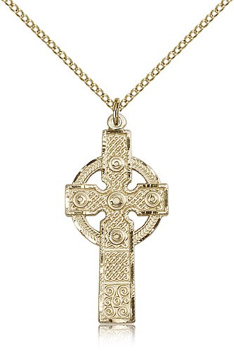 Kilklispeen Cross Pendant, Gold Filled - Gold-tone