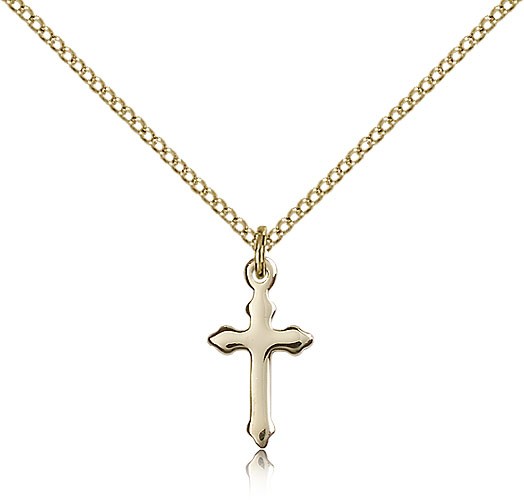 Cross Pendant, Gold Filled - Gold-tone