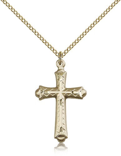 Cross Pendant, Gold Filled - Gold-tone