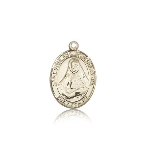 St. Rose Philippine Medal, 14 Karat Gold, Medium - 14 KT Yellow Gold