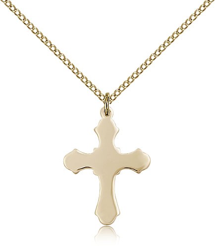 Cross Pendant, Gold Filled - Gold-tone