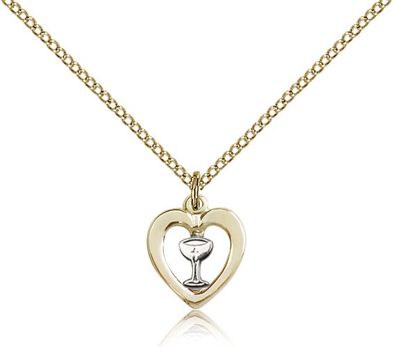 Heart Chalice Medal, Two-Tone - Two-Tone