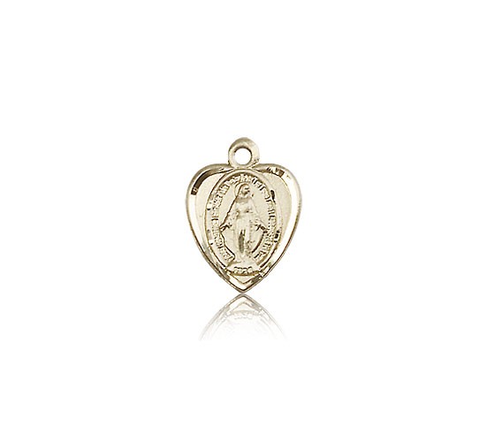 Miraculous Medal, 14 Karat Gold - 14 KT Yellow Gold