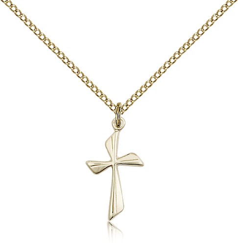 Cross Pendant, Gold Filled - Gold-tone