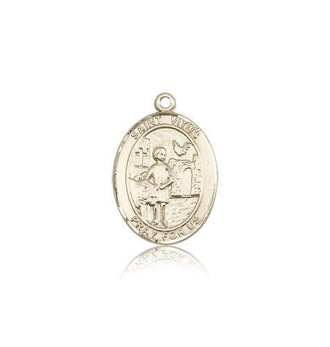 St. Vitus Medal, 14 Karat Gold, Medium - 14 KT Yellow Gold