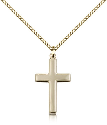 Cross Pendant, Gold Filled - Gold-tone