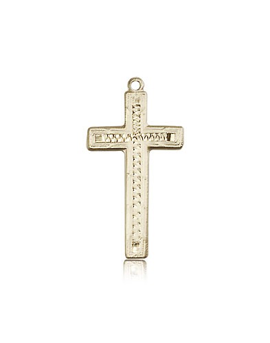 Cross Pendant, 14 Karat Gold - 14 KT Yellow Gold