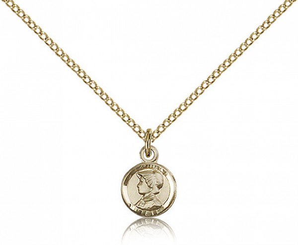 St. Elizabeth Ann Seton Medal, Gold Filled - Gold-tone