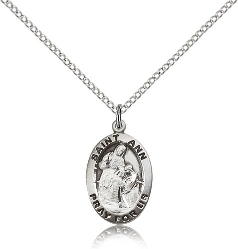St. Ann Medal, Sterling Silver - Sterling Silver
