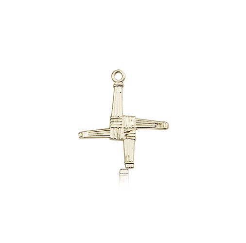 St. Brigid Cross Pendant, 14 Karat Gold - 14 KT Yellow Gold