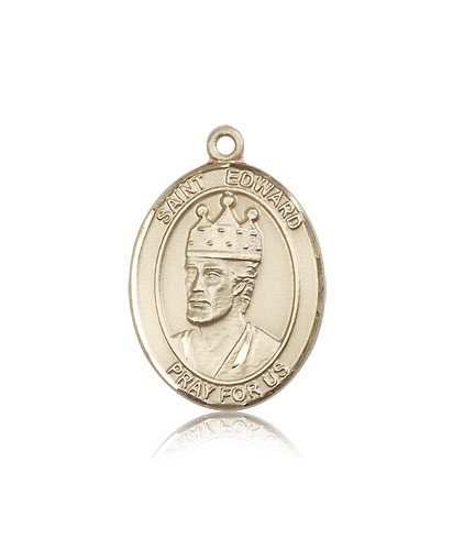 St. Edward the Confessor Medal, 14 Karat Gold, Large - 14 KT Yellow Gold