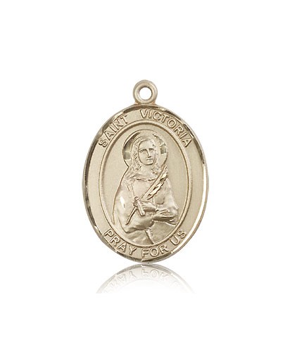 St. Victoria Medal, 14 Karat Gold, Large - 14 KT Yellow Gold