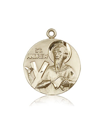 St. Andrew Medal, 14 Karat Gold - 14 KT Yellow Gold