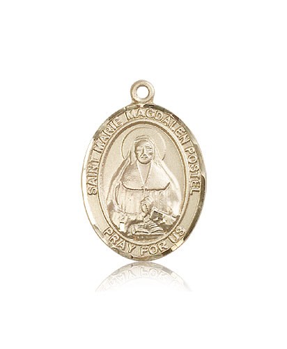 Marie Magdalen Postel Medal, 14 Karat Gold, Large - 14 KT Yellow Gold