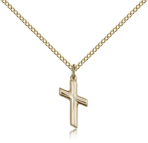 Cross Pendant, Gold Filled - Gold-tone