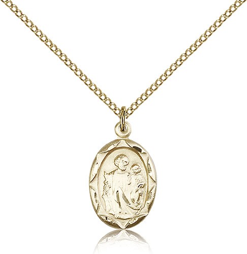 St. Joseph Medal, Gold Filled - Gold-tone