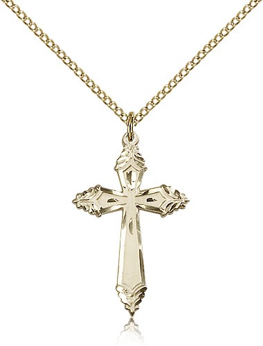 Cross Pendant, Gold Filled - Gold-tone