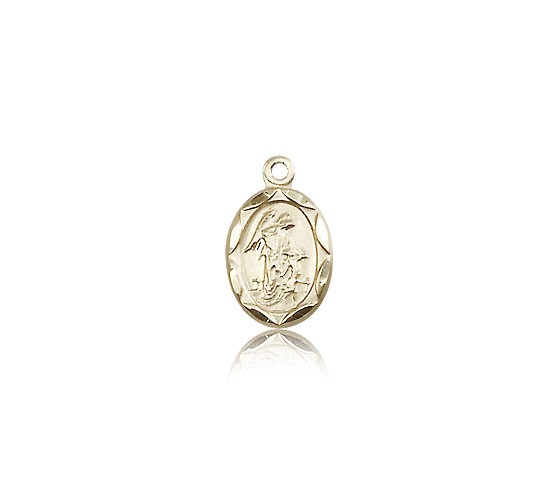 Guardian Angel Medal, 14 Karat Gold - 14 KT Yellow Gold