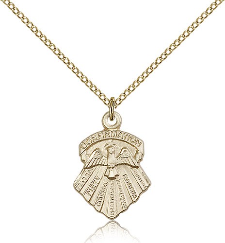 Seven Gifts Medal, Gold Filled - Gold-tone