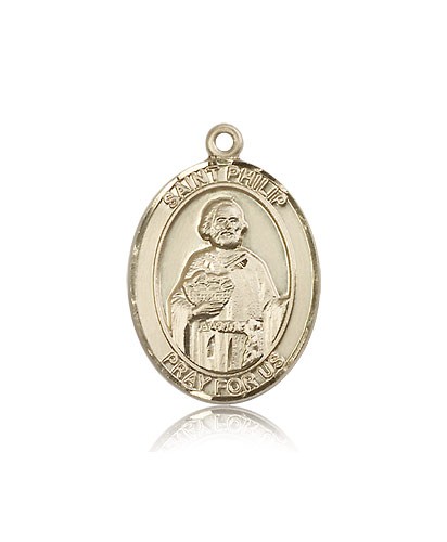 St. Philip the Apostle Medal, 14 Karat Gold, Large - 14 KT Yellow Gold