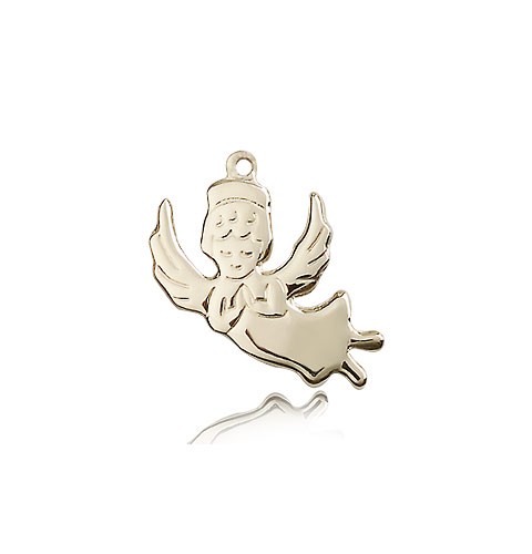 Angel Medal, 14 Karat Gold - 14 KT Yellow Gold