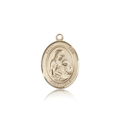 St. Ann Medal, 14 Karat Gold, Medium - 14 KT Yellow Gold