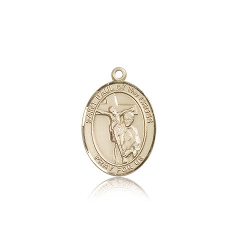 St. Paul of the Cross Medal, 14 Karat Gold, Medium - 14 KT Yellow Gold