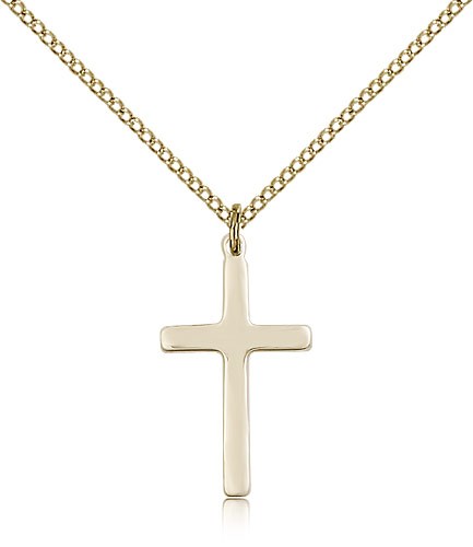 Cross Pendant, Gold Filled - Gold-tone