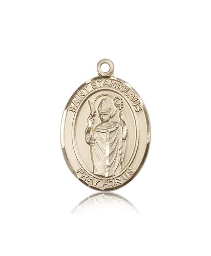 St. Stanislaus Medal, 14 Karat Gold, Large - 14 KT Yellow Gold