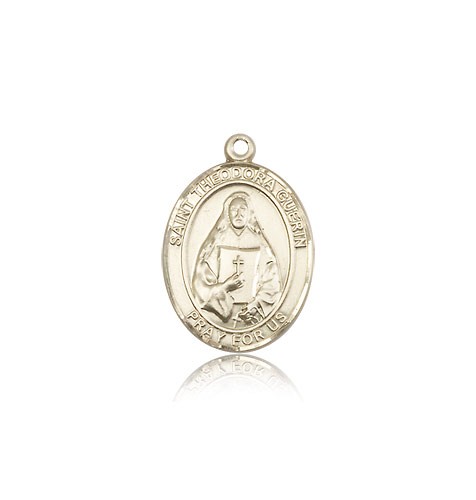 St. Theodore Guerin Medal, 14 Karat Gold, Medium - 14 KT Yellow Gold