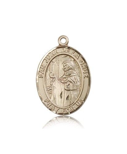 San Juan De La Cruz Medal, 14 Karat Gold, Large - 14 KT Yellow Gold