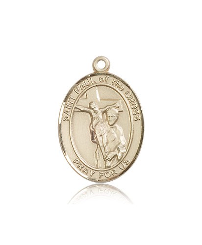 St. Paul of the Cross Medal, 14 Karat Gold, Large - 14 KT Yellow Gold