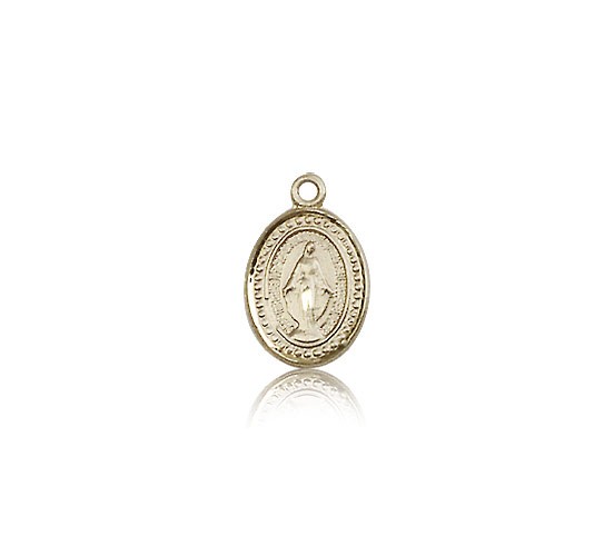 Miraculous Medal, 14 Karat Gold - 14 KT Yellow Gold