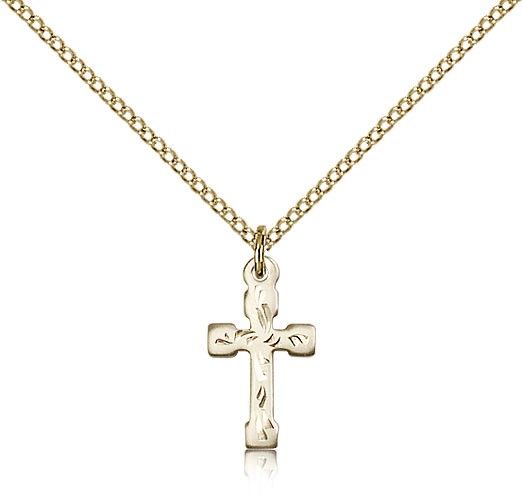 Cross Pendant, Gold Filled - Gold-tone