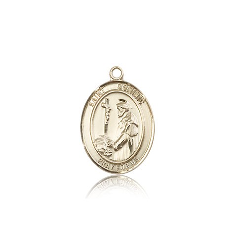 St. Dominic De Guzman Medal, 14 Karat Gold, Medium - 14 KT Yellow Gold