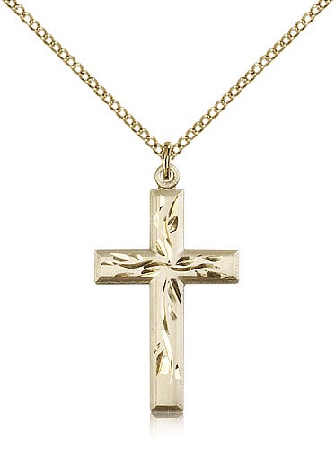 Cross Pendant, Gold Filled - Gold-tone