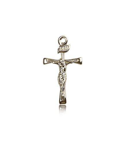 Maltese Crucifix Pendant, 14 Karat Gold - 14 KT Yellow Gold