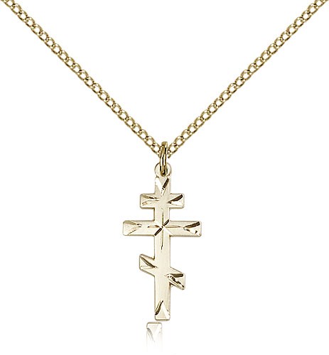 Cross Pendant, Gold Filled - Gold-tone