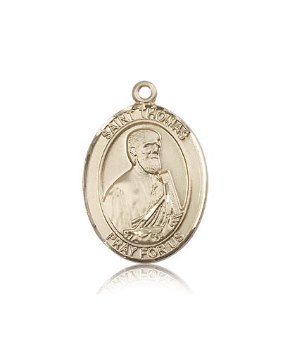 St. Thomas the Apostle Medal, 14 Karat Gold, Large - 14 KT Yellow Gold