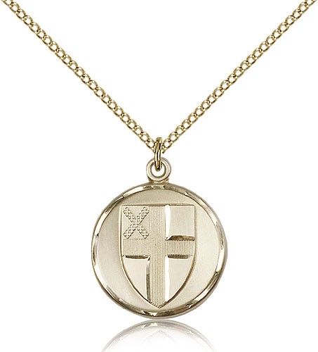 Episcopal Medal, Gold Filled - Gold-tone