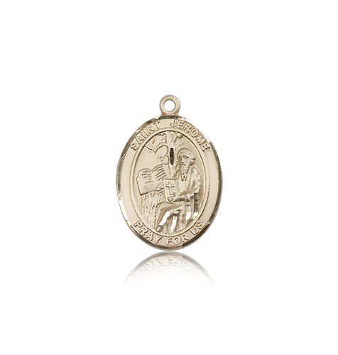 St. Jerome Medal, 14 Karat Gold, Medium - 14 KT Yellow Gold