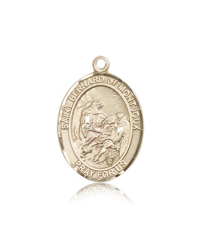 St. Bernard of Montjoux Medal, 14 Karat Gold, Large - 14 KT Yellow Gold