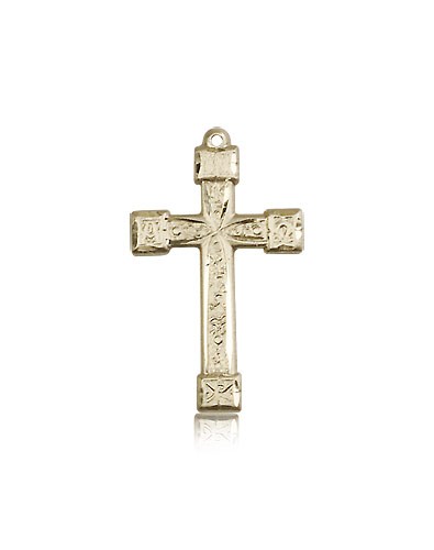 Cross Pendant, 14 Karat Gold - 14 KT Yellow Gold