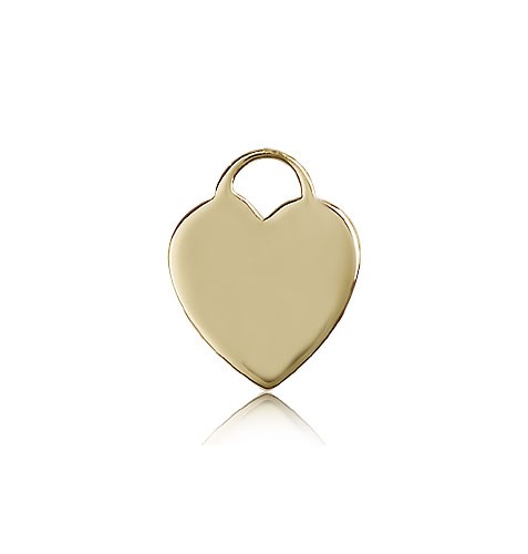 Heart Medal, 14 Karat Gold - 14 KT Yellow Gold