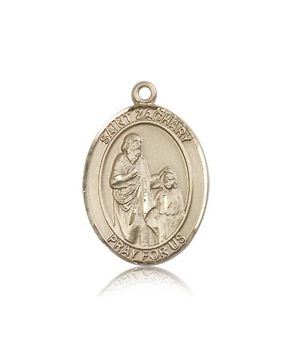 St. Zachary Medal, 14 Karat Gold, Large - 14 KT Yellow Gold