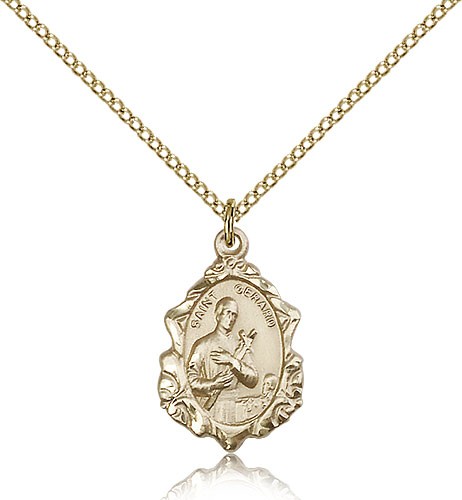 St. Gerard Medal, Gold Filled - Gold-tone